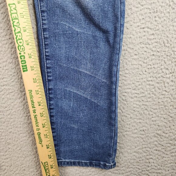 Mens Hustle Skinny Jeans Size 36x30 Blue Faded Distressed Modern Streetwear Pant - Picture 3 of 10